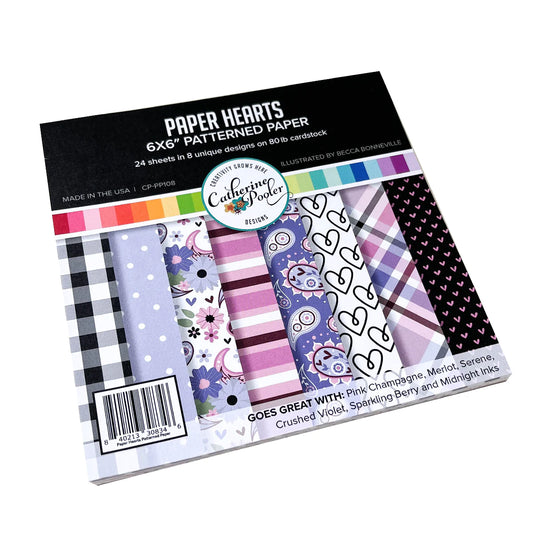 Paper Hearts 6x6 Pattern Paper Pad Catherine Pooler Designs