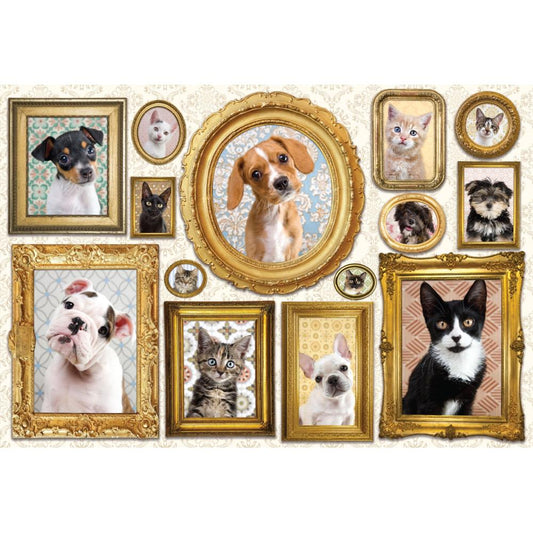 Pet Gallery Wall Dogs and Cats Jigsaw Puzzle