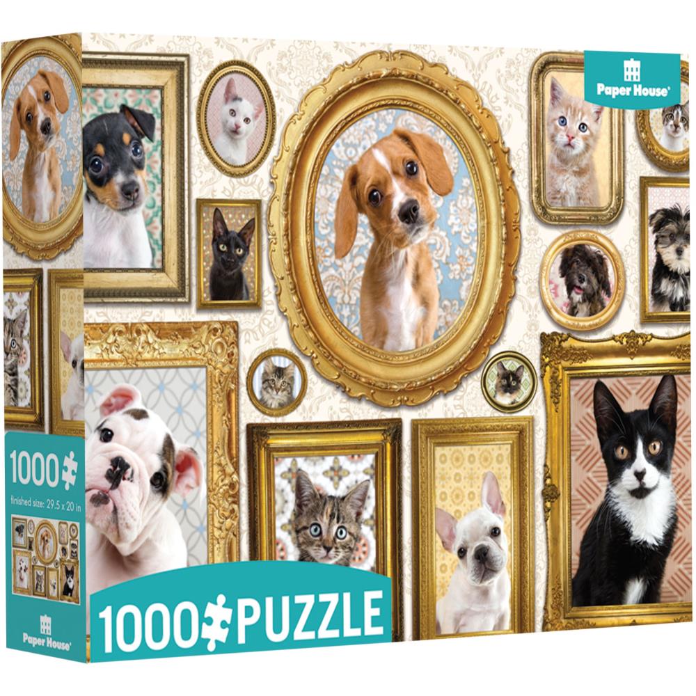 Pet Gallery Wall Dogs and Cats Jigsaw Puzzle