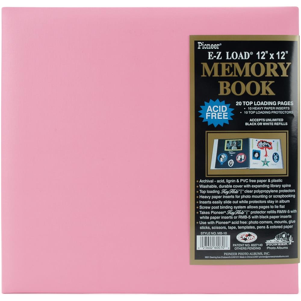 Pioneer Pastel Leatherette Post Bound Scrapbook Albums 12"X12" (Choose Your Color)
