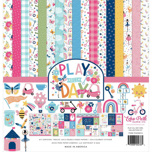 Play All Day Girl 12x12 Pattern Paper Pack - Echo Park