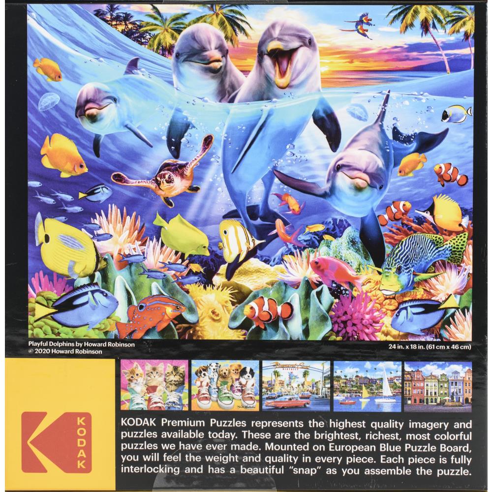 Playful Dolphins 350 Piece Jigsaw Puzzle
