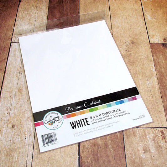 Premium Cardstock White 8.5 x 11 by Catherine Pooler