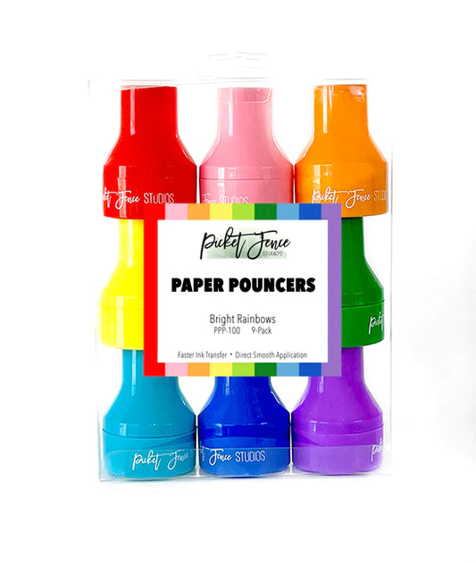 Paper Pouncers Sponges - Bright Rainbow - Picket Fence Studios
