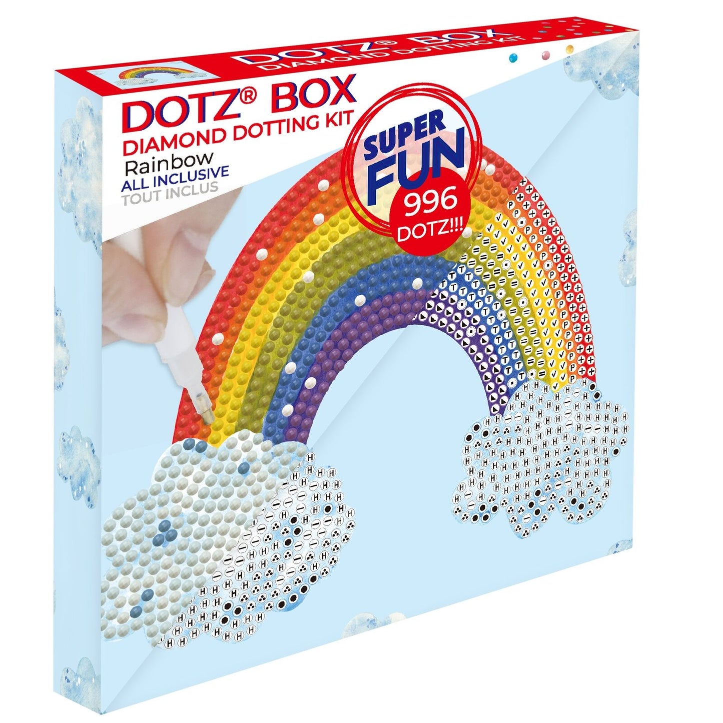Rainbow Smile Beginner Diamond Dotz Painting Art Kit for Kids