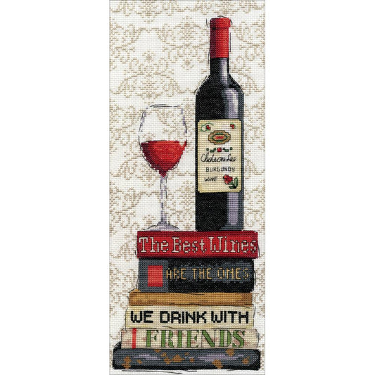 Red Wine Cross Stitch Kit