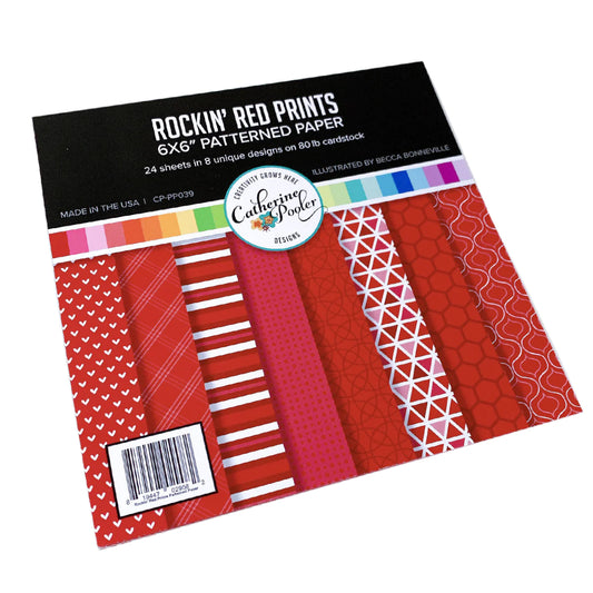 Rockin' Red Prints 6x6 Pattern Paper Pad - Catherine Pooler Designs