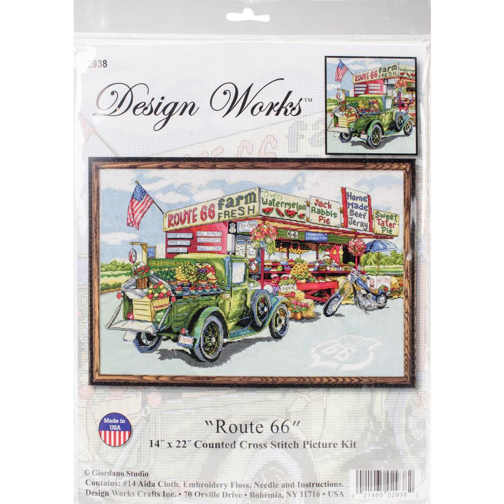 Route 66 Farmstand Cross Stitch Kit