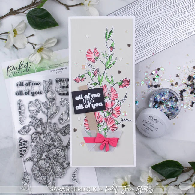 Royal Sweetpeas Clear Stamps by Picket Fence Studios
