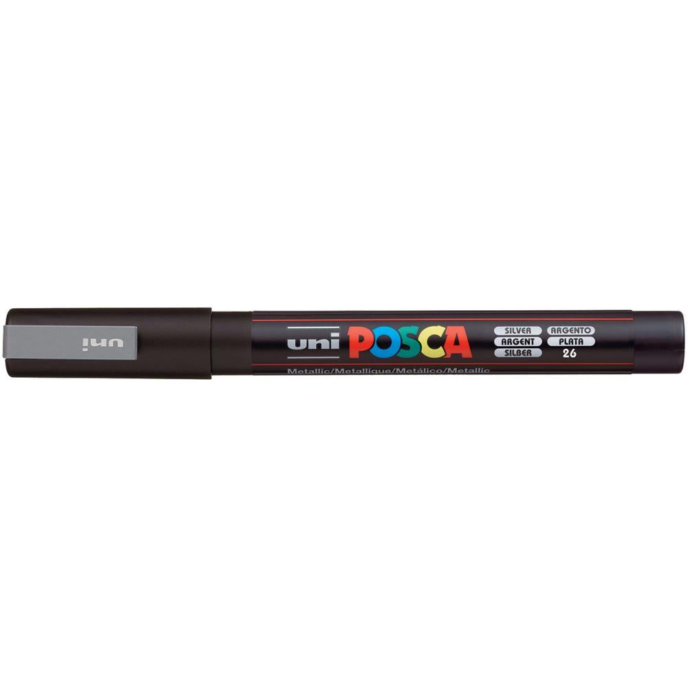 POSCA 3M Fine Bullet Tip Pen Marker - Silver