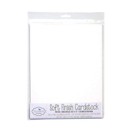Elizabeth Craft Soft Finish Cardstock 8.5"X11" 25/Pkg