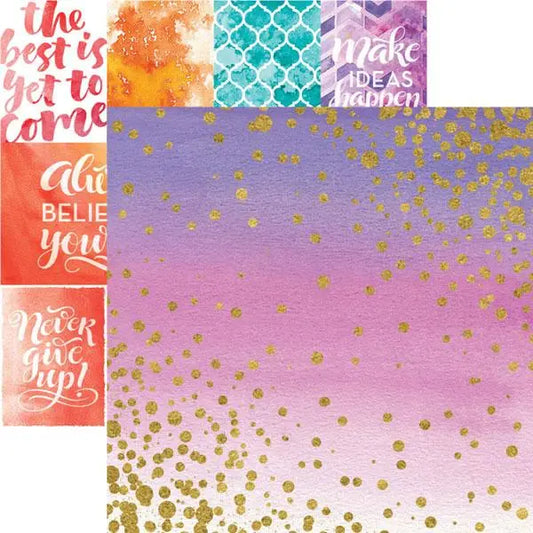 Sparkle 12x12 Scrapbook Paper Double Sided