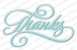 Thanks Script Craft Word Die by Impression Obsession