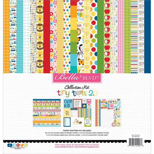 Tiny Tots 2.0 Collection 12x12 Pattern Paper Pack - Bella Blvd