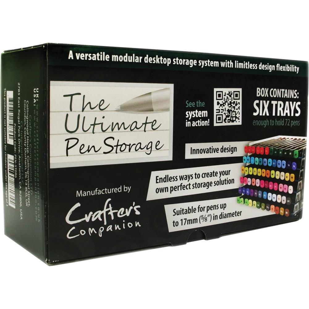 The Ultimate Pen Marker Storage Racks Clear - Crafters Companion