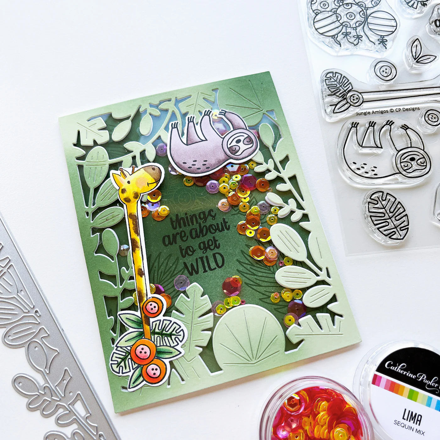 Jungle Amigos Stamp Set by Catherine Pooler Designs