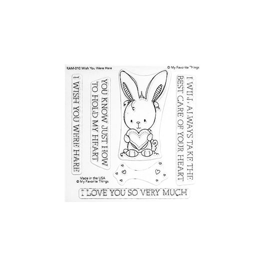 Wish You Were Hare Stamps and Coordinating Die-namics Die Set - My Favorite Things