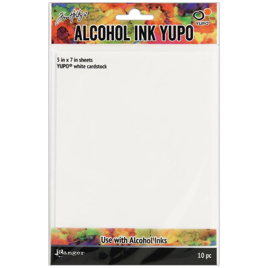 Tim Holtz Alcohol Ink White Yupo Paper 5x7 - Ranger