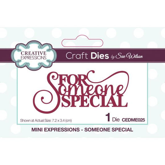 Creative Expressions Craft Dies For Someone Special Word Die for Cardmaking